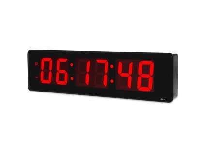 e clock jh828 digit lny led bud k digit lne hodiny s d tumom a teplotou erven 2