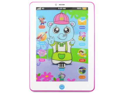 detsky naucny tablet ruzovy