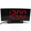 e clock ds 1263x max elektronick led bud k digit lne hodiny s displejom d tumom a teplotou ierna 2