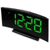 e clock ds l1263 elektronick led bud k digit lne hodiny s displejom d tumom a teplotou ierna 3