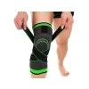 Fit Life 00063 Kompresná sťahovacia bandáž na koleno, čierno-zelená-XXL