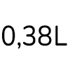 0.38 L
