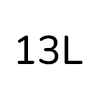 13 L