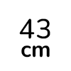 43 cm