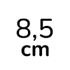 8,5 cm