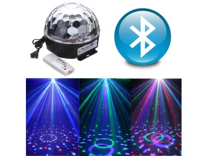 2639 jenifer led disko gula 6x3w rgbv usb mp3 bluetooth s dialkovym ovladanim