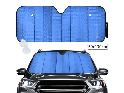 15590 kmt style 6008122 farebna slnecna clona na predne sklo 60x130 cm modra