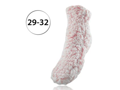 9032 looken sm hl 1037 detske ponozky na spanie z ovcej vlny 29 32 jednofarebne ruzova