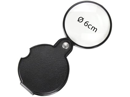 13220 magnifier 124814 vreckova lupa 6cm cierna