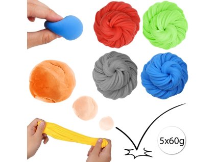 23837 motarro mt 3 plastelina na baze ilu 5ks x 60g viacfarebna