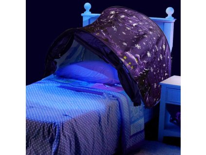3167 mydreamtents winter wonderland 2 detsky stan na postel fialovy
