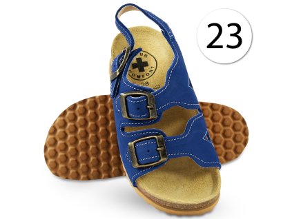 16211 natur comfort 1400 detska zdravotna obuv sandale modra 23