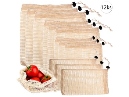 9584 nature harmony nh 3411 sietovane bavlnene vrecko na potraviny s m l xl 12 ks