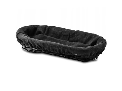 19448 affek design hiwd8438 pruteny kosik na chlieb pecivo pribor cierny 26x10x6cm