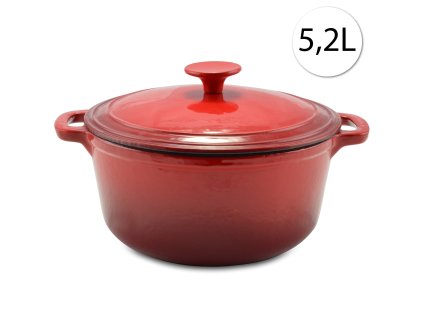 19046 perfect home 10566 liatinovy hrniec s pokrievkou 26cm 5 2l