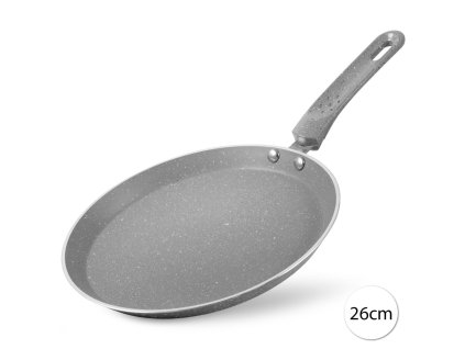 23945 perfect home 13918 granitova panvica na palacinky 26 cm siva