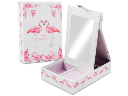 18989 beautylushh 98870 sperkovnica so zrkadlom forever 21x15x5cm biela