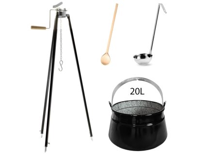 25262 perfect home kotlik s trojnozkou varechou naberackou 20l 4ks set 117