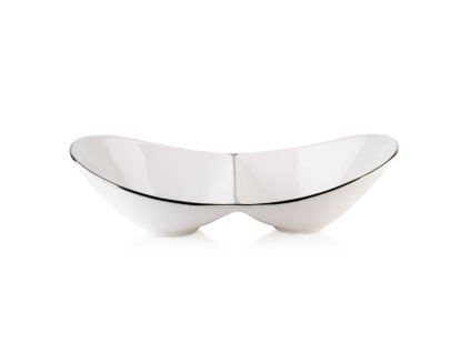 8537 affek design mx2294 servirovacia keramicka miska rita biela 28 x 14 x 8 cm