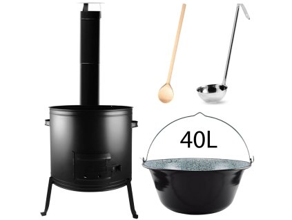 24050 perfect home set 53 kotlikova suprava 40l 5ks kotlina dymovod kotlik varecha naberacka