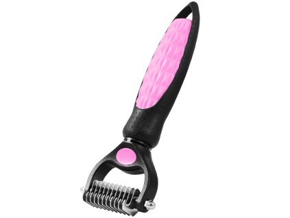 16136 pet two 117465 furminator na kratke a dlhe chlpy 5cm ruzovy