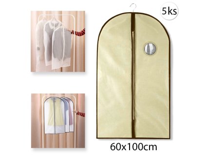 23426 porta abiti 01277 vak na obleky a saty 60x100 cm 5 ks