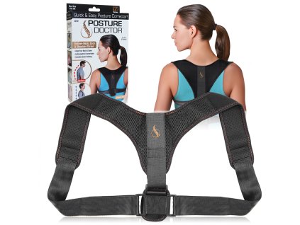 9419 posture doctor 0519 rovnaci a podporny pas na chrbticu nastavitelny 36x39cm cierny