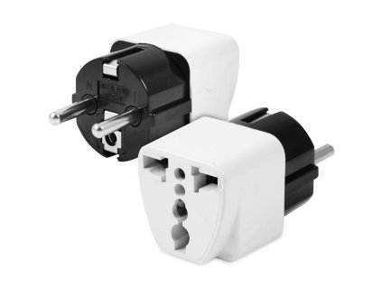 19919 rivo 1441 cestovny adapter uk do eu redukcia na eu zasuvky bielo cierna