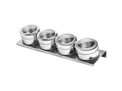 23585 royal kitchen 157225 magneticke korenicky 4 ks so stojanom 27x7 7 cm nerezova