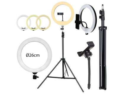 17294 beautyrelax te20 500 led kruhove svetlo ring light so stativom 3200 4500 5500k 10w 26cm