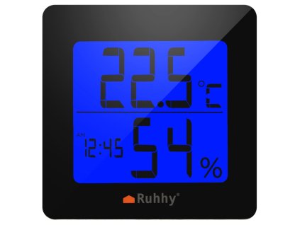 24476 ruhhy 19161 digitalny teplomer s vlhkomerom 0 50 c cierna