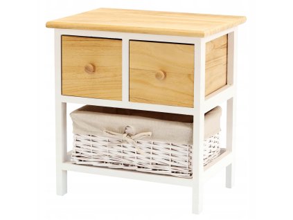 19547 shabby chic cou8101 n drevena komoda s 3 zasuvkami 40x29x43cm biela