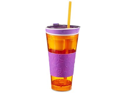 16955 snackeez sp030 cestovny pohar oranzovo fialovy 0 5 l