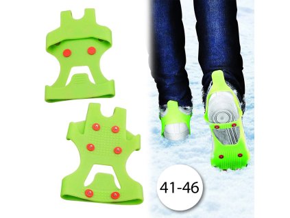 12281 snowtech 6768 panske silikonove protismykove navleky na topanky macky na sneh 22cm 1 par zelene