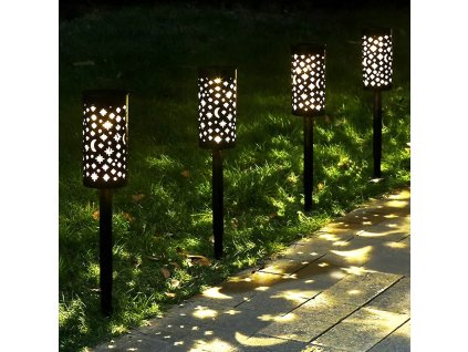 24284 solarsus 4965 led solarna lampa 29cm 4ks cierna