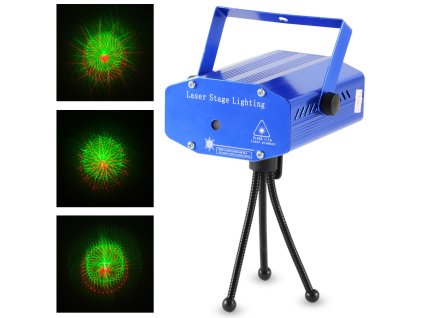 17486 starprojector yx 039 mini laser 150mw rg profi vzor kvety so stativom