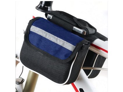 8504 tfy double space no 58 697 cyklisticka taska na ram cierno modra 14 x 4 x 11 cm