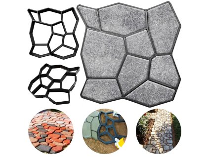 3320 tfy no 5174 forma na betonovu dlazbu 49x49x4 5cm 1ks cierna