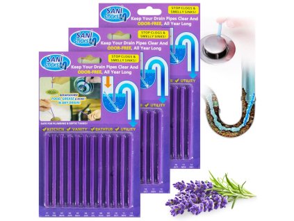 27518 tfy sani stick prp312 tycinky na cistenie odpadu 3x12ks levandula