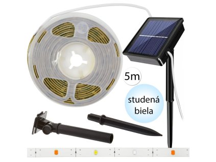 21320 winwin j 5hl smd2835 led pasik solarny so svetelnym senzorom 5m 5w dc5v studena biela