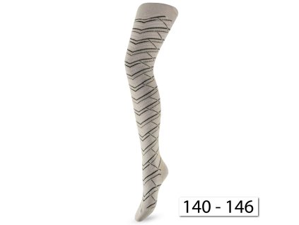 14552 wola 52 dievcenske vzorovane pancuchy 140 146 latte