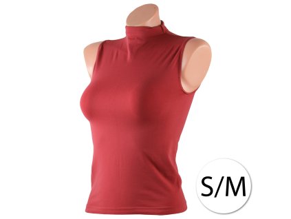 15830 you m3657 damsky top s m cervena