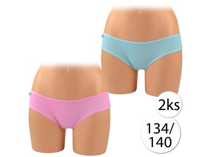 14780 zaffe za 003 k bavlnene dievcenske nohavicky 134 140 ruzova modra 2 ks