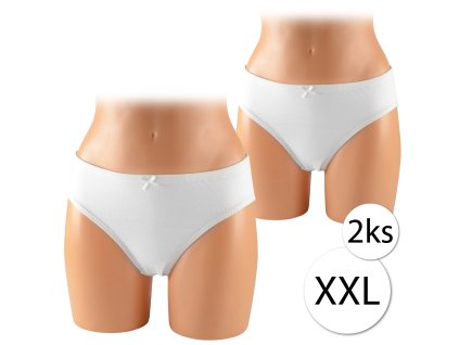 14279 zaffe zd 023 k maxi bavlnene damske nohavicky xxl 2 ks biela