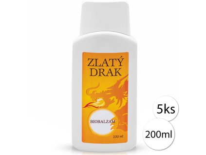 19943 zlaty drak pain relief 2 masazny balzam 200ml 5ks