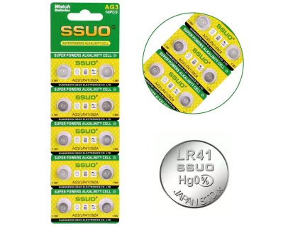 29216 alkalicke baterie lr41 ag3 l736 sr41 gp192 1 55v 10ks ssuo