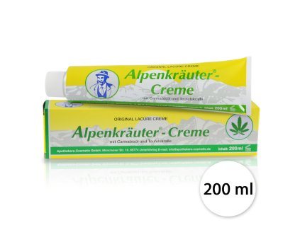 11348 alpenkrauter alpsky bylinny masazny krem s konopnym olejom a extraktom z diablovho pazura 200ml