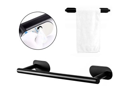 29561 drziak na uterak 39 5cm cierny homepro ag549a