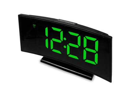 13298 e clock ds l1263 elektronicky led budik digitalne hodiny s displejom datumom a teplotou cierna