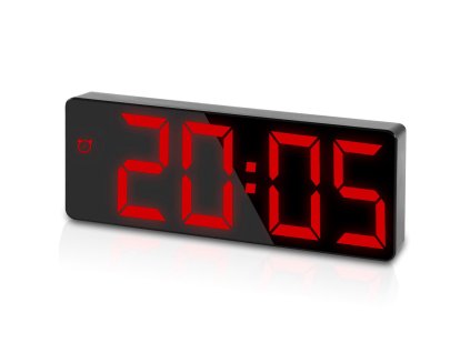 19829 e clock gh0127l digitalny budik cierny s cervenym podsvietenim